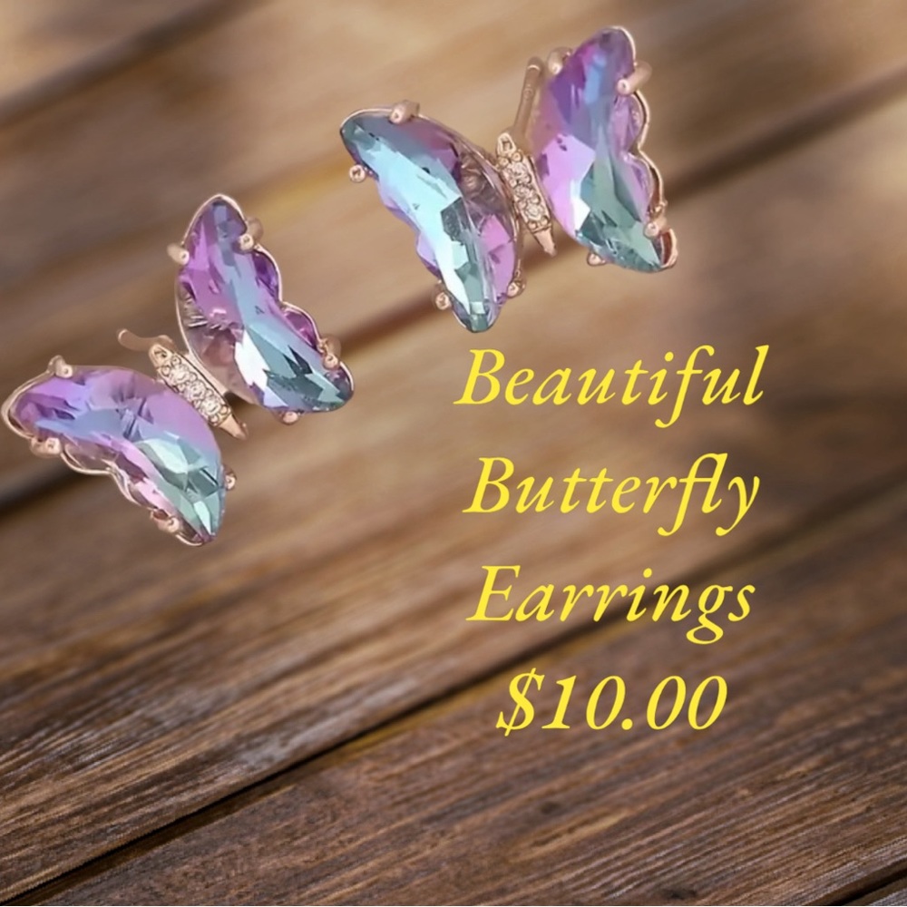 Beautiful Butterfly Earrings